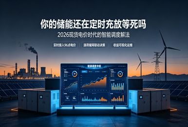 固定峰谷死了！2026现货电价时代，你的储能还在“定时充放”等死吗？