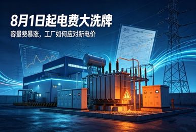 8月1日起电费大洗牌！容量费暴涨，你的工厂还在“盲用”电网吗？